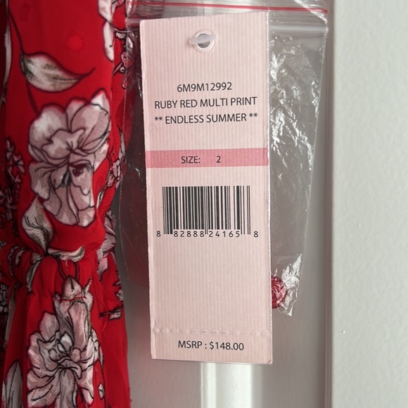 Nanette Lepore floral Ruby Red midi Dress - Picture 6 of 10